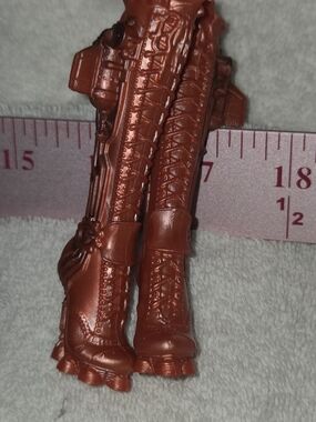 Mattel Monster High Robecca First Wave Metallic Red Lace-Up Doll Boots